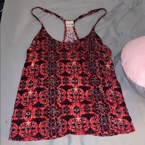red tank top w designs